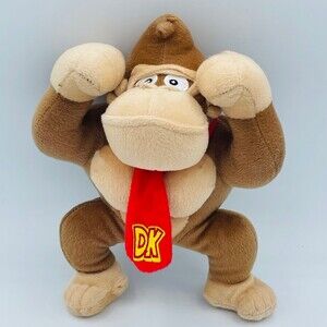 Donkey Kong Plush Super Mario Brothers Plush Stuffed Toy Nintendo Video Game